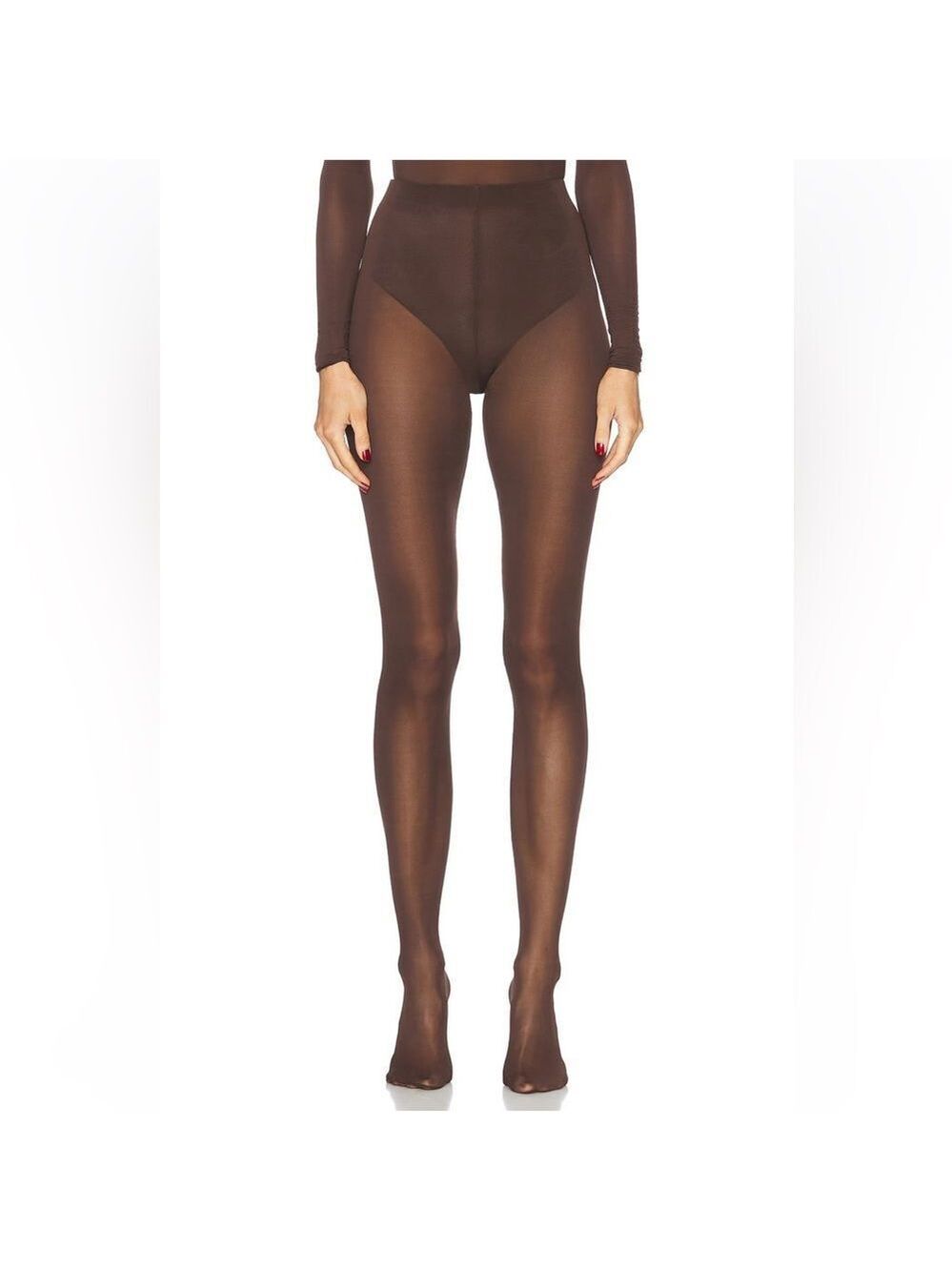 NEW Wardrobe NYC Sheer Tight Dark Brown Size XS
